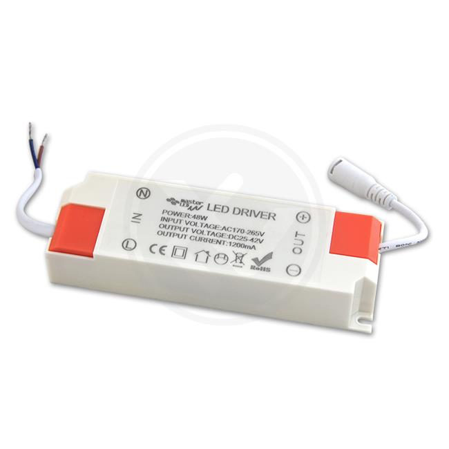 Napájací zdroj pre LED diódy 48W 1200mA 25–42V – konštantný prúd