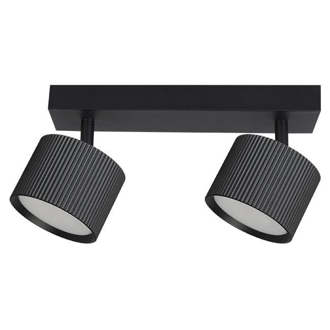 Nástenná lampa GX53 LED Orbin, pohyblivá x2 GX53, čierna