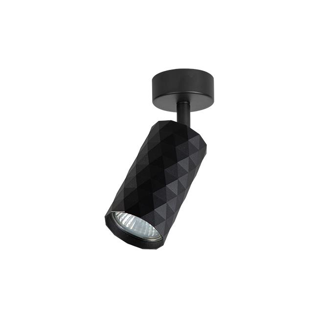 Nástenná LED lampa Glamour GU10, pohyblivá, 1 ks, čierna
