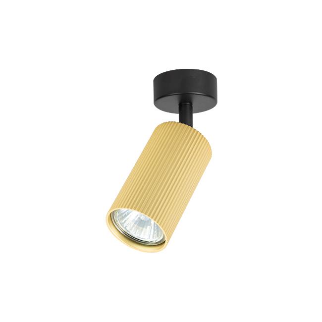 Nástenná LED lampa Lucerno GU10, pohyblivá, 1 ks, čierna+zlatá