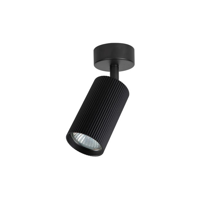 Nástenná LED lampa Lucerno GU10, pohyblivá, čierna