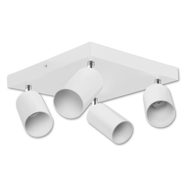 Nástenné svietidlo GU10 LED Bardo pohyblivé x4 biele