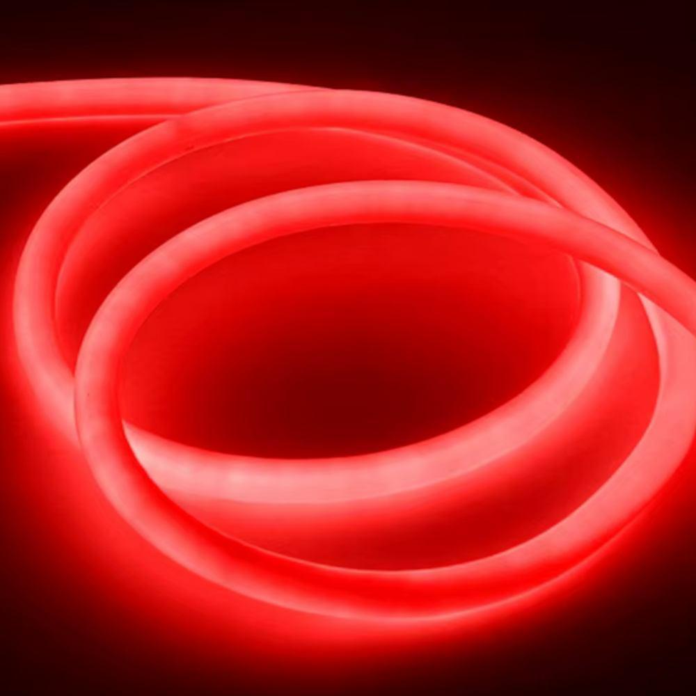 NEON FLEX 360° svetelná hadica 24V – červená, 5 metrov
