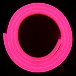 Neón FLEX 6×12 mm 12V 12W/m IP65 – červený / ružový (PINK)