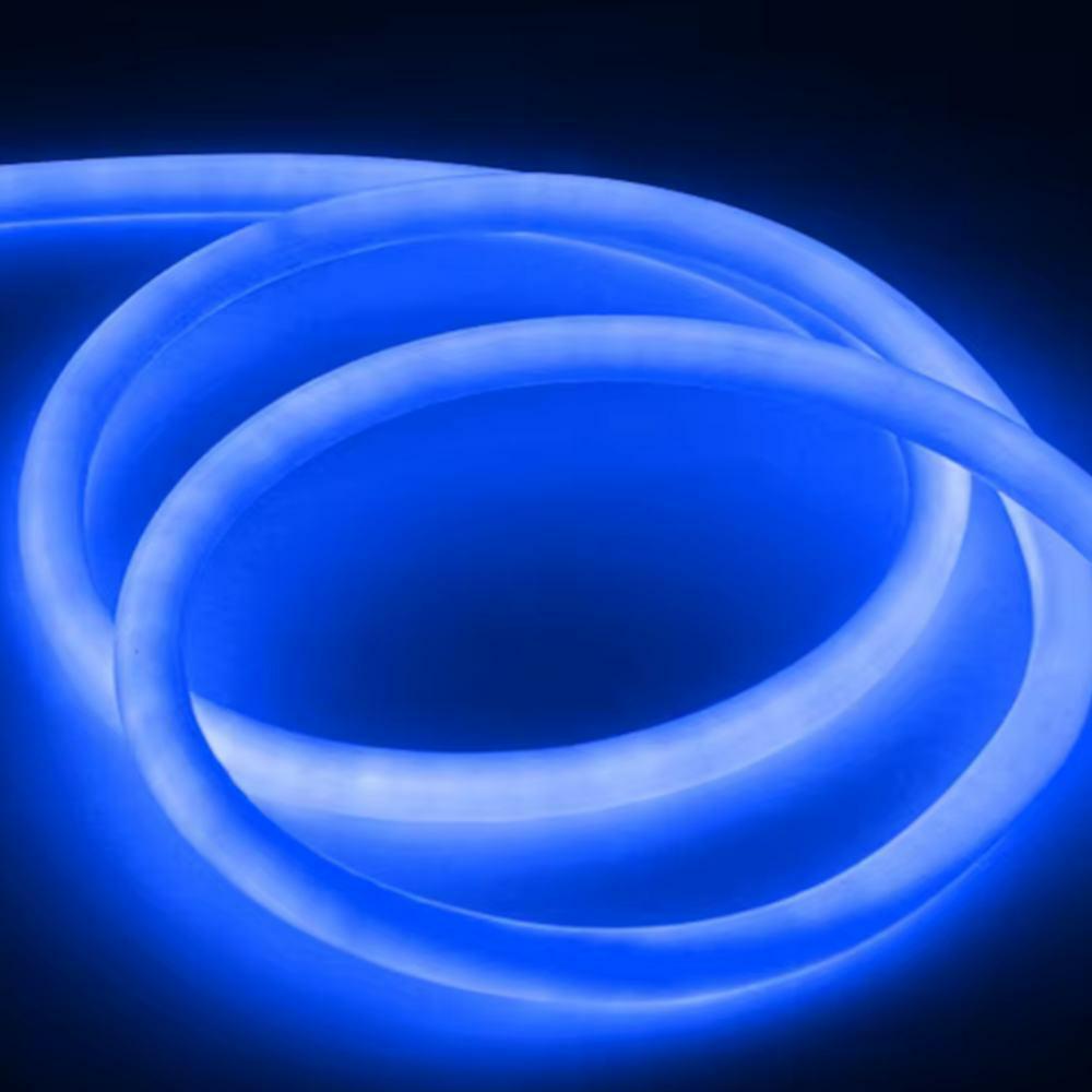 Neónová flexi 360° svetelná hadica 5m – modrá, 18mm, 50W, 24V, IP65