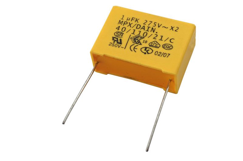 Odrušovač blikania LED-filmový kondenzátor (X2 275VAC)
