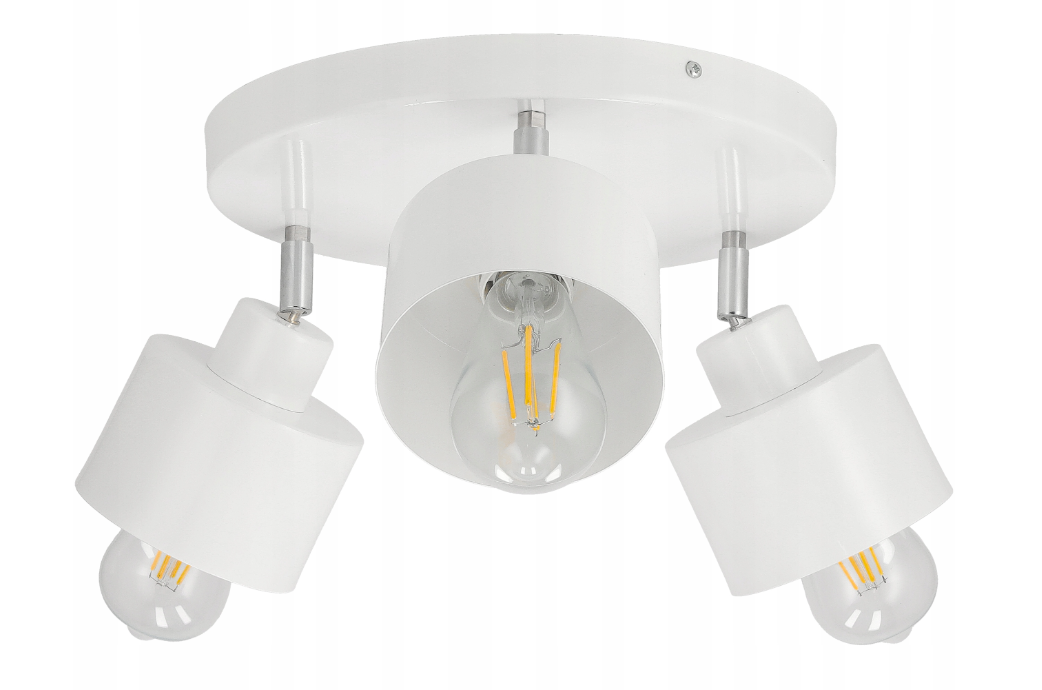 OKRÚHLE NÁSTENNÉ SVIETIDLO LED - 3XE27 BONE WHITE