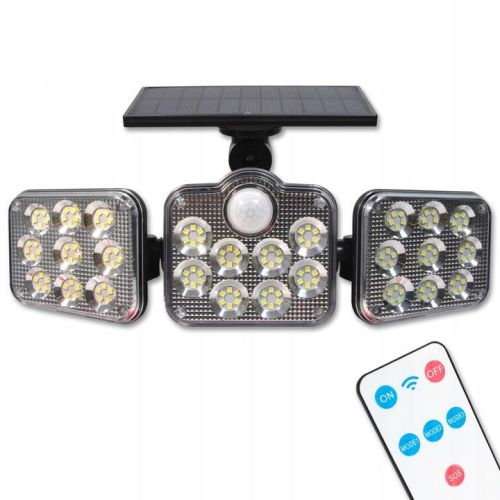 OLÁRNY LED 3x REFLEKTOR 15W + PIR