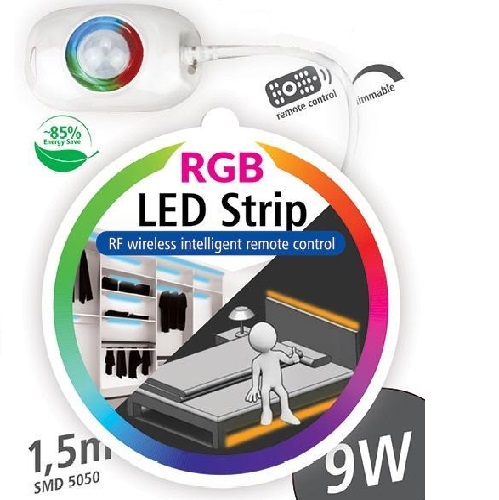 Osvetľovacia RGB LED súprava pod posteľ s pohybovým senzorom 1x1.5m 9W