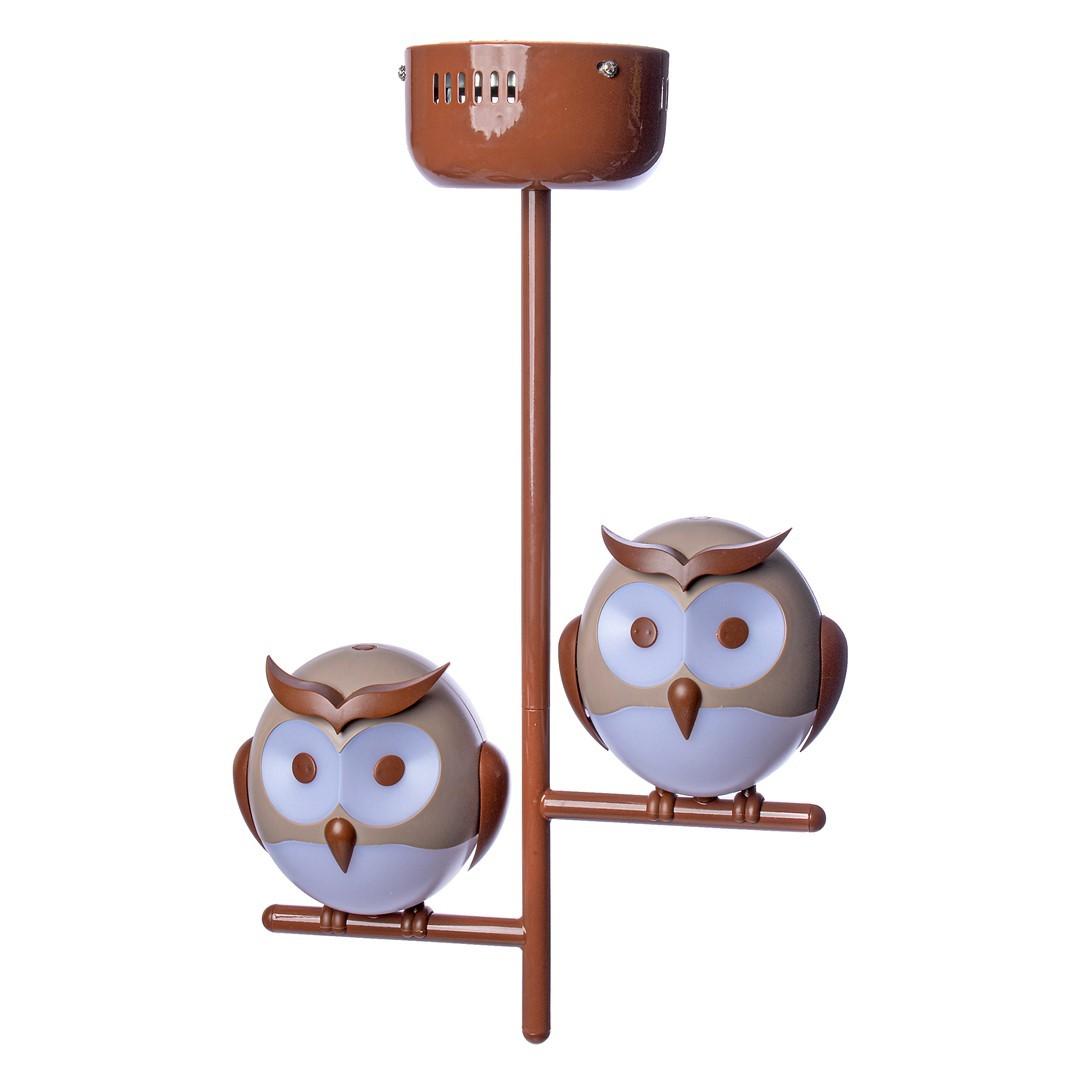 OWL 2XG9 LED sovy Stropné svietidlo Brown Milagro