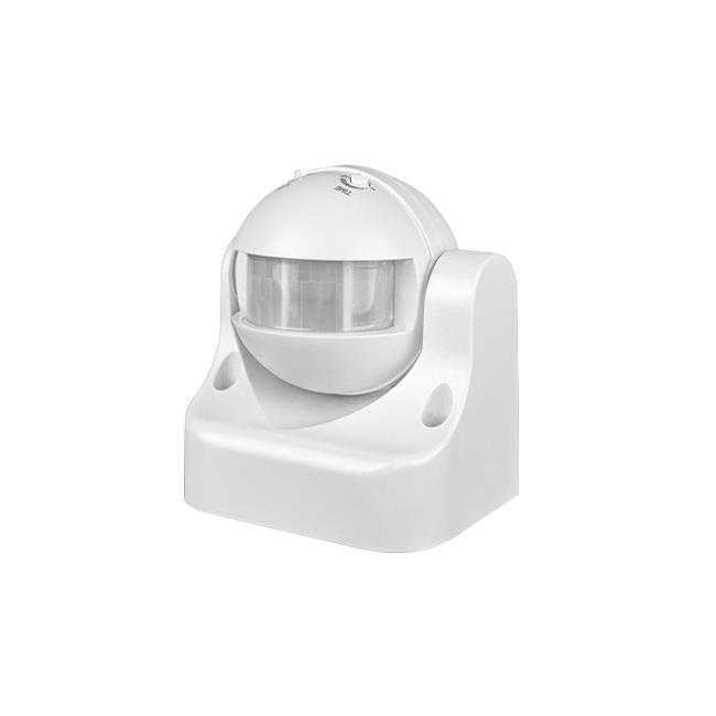 PIR snímač pohybu 180° biely IP44