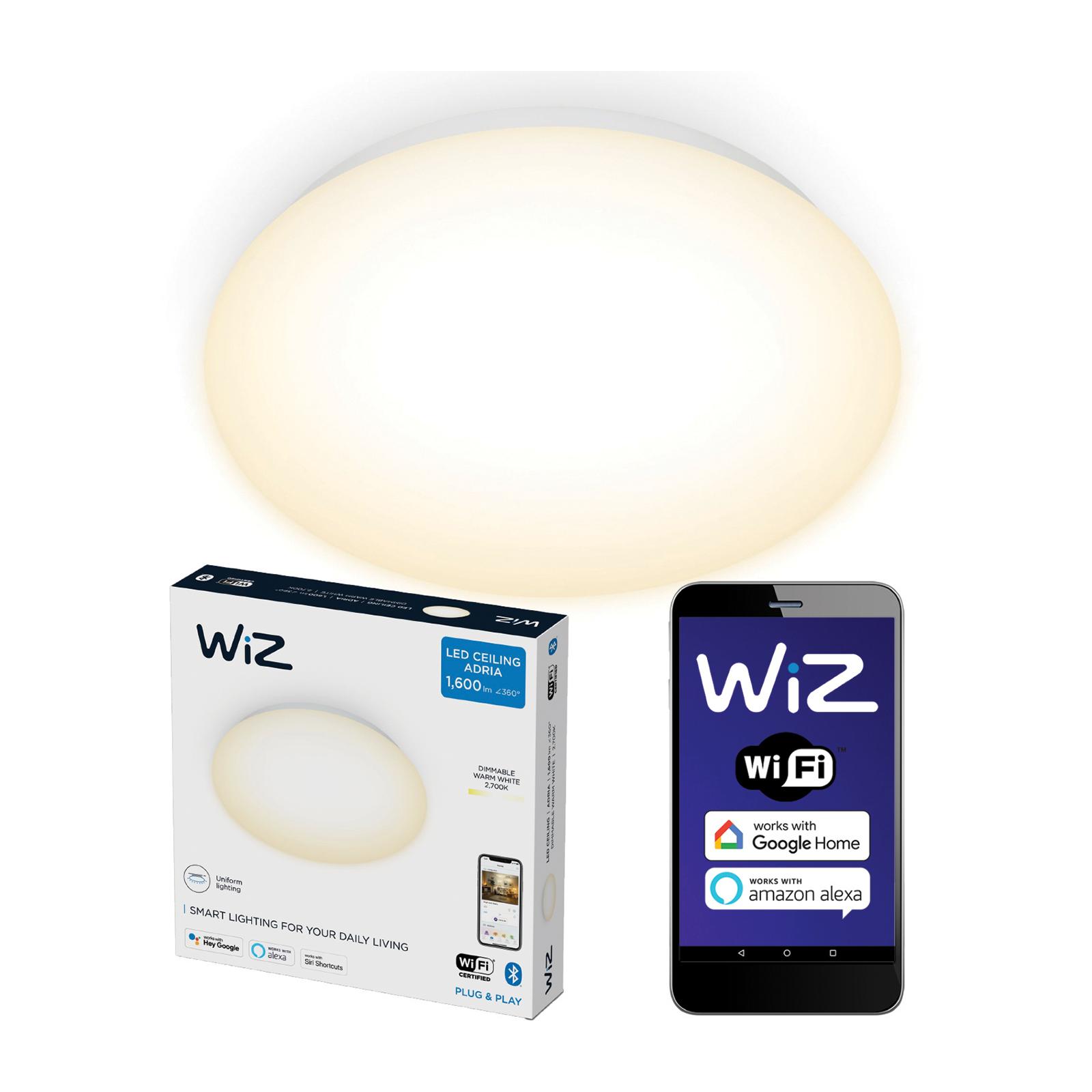 Plafond LED stropné svietidlo 17W 2700K White Round SMART WiFi WiZ