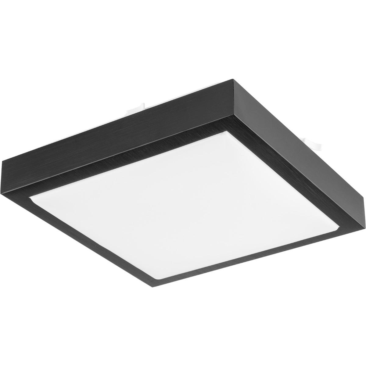 LED STROPNÉ SVIETIDLO SQUARE BLACK 2XE27 IP44