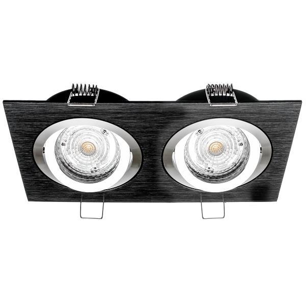 Podhľadové bodové svietidlo VÝKLOPNÉ Double Black