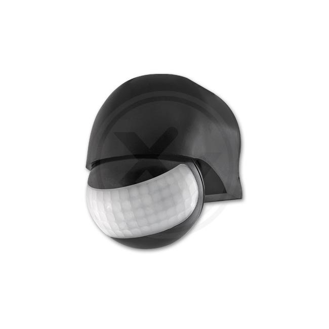 Pohybové čidlo LED PIR IP44 230V čierna