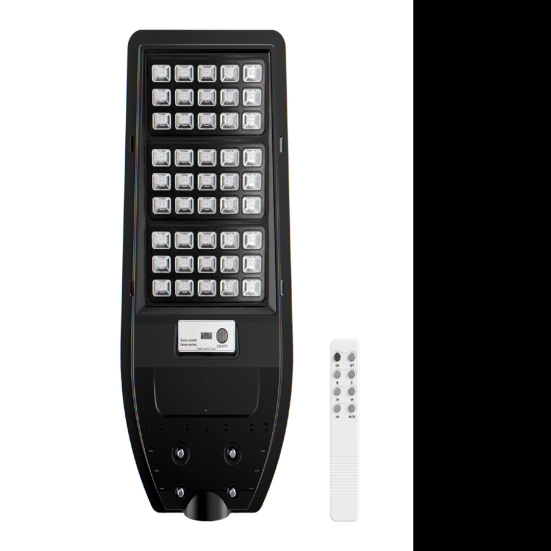 POULIČNÁ LAMPA SOLAR LED IP65 100W 6000K SENZOR POHYBU A SÚMRAKU + DIAĽKOVÉ OVLÁDANIE
