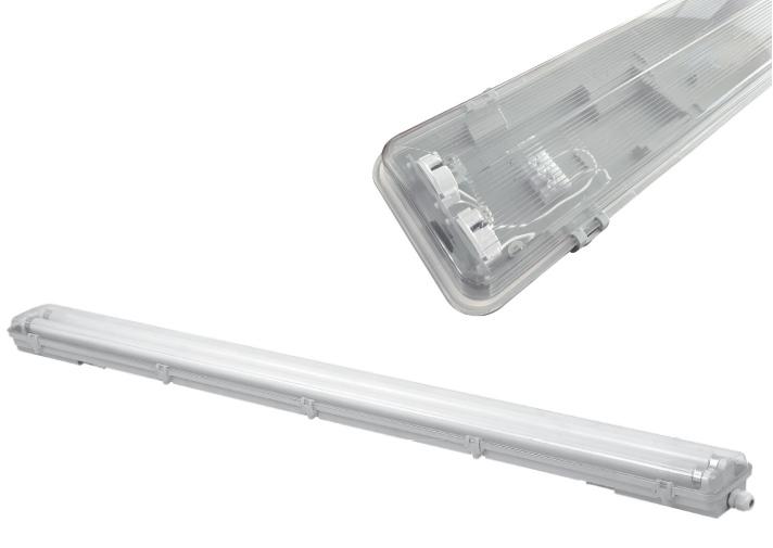 PRACHOTESNÉ SVIETIDLO PRE LED TRUBICE - T8 - 2X 120CM - 230V - IP65