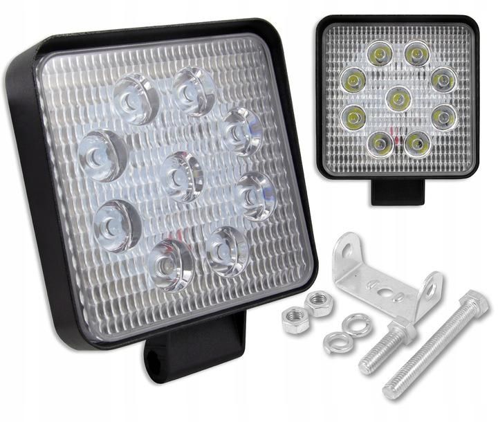 Pracovná lampa 10-30V 27W 9xLED