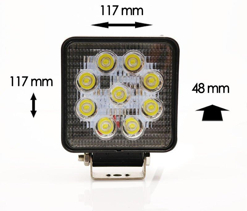 Pracovná lampa 8-30V 27W 