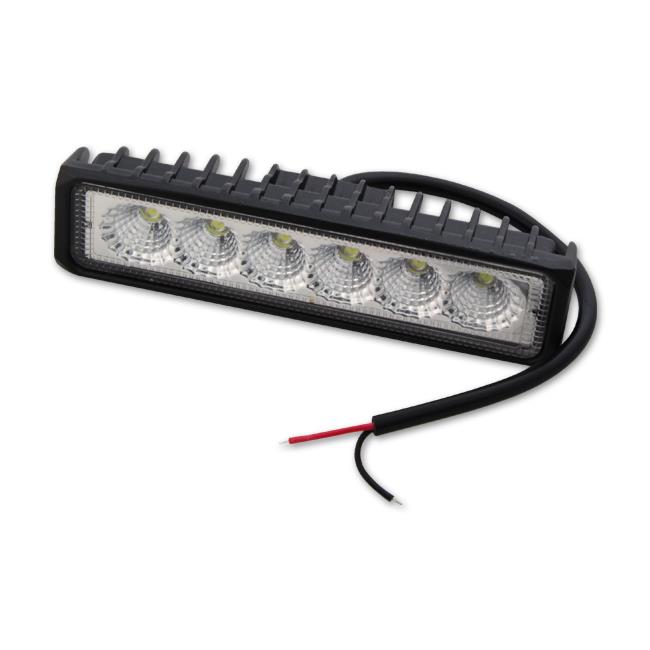 Pracovná LED lampa 18W 6x3W Epistar 10–30V DC, 1620lm, 6000K, IP67