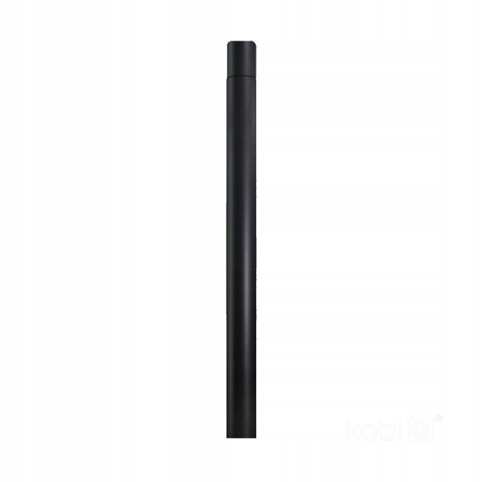 Predĺženie pre osvetľovací stĺp 1 m – čierne, priemer 73 mm