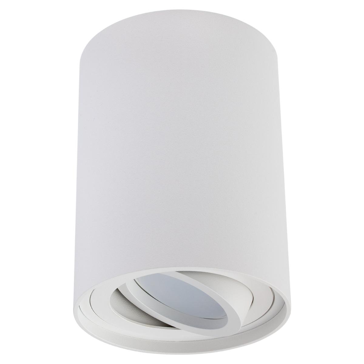 Prisadené bodové svietidlo nastaviteľné AMAT-L GU10 okrúhle biele 115 mm