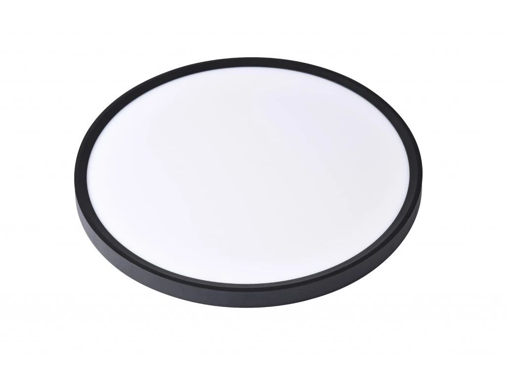 Prisadené LED svietidlo okrúhle 500mm 40W CCT čierne 3000K – 6000K