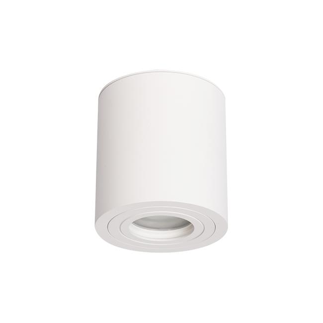 Prisadené svietidlo IP54 GU10 okrúhle 90x95 biele