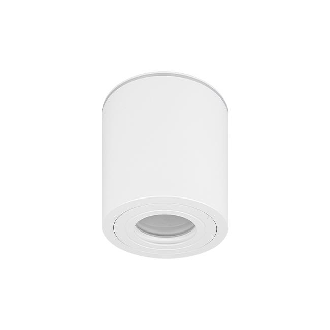 Prisadené svietidlo IP54 GU10 okrúhle 90×95 mm – biele