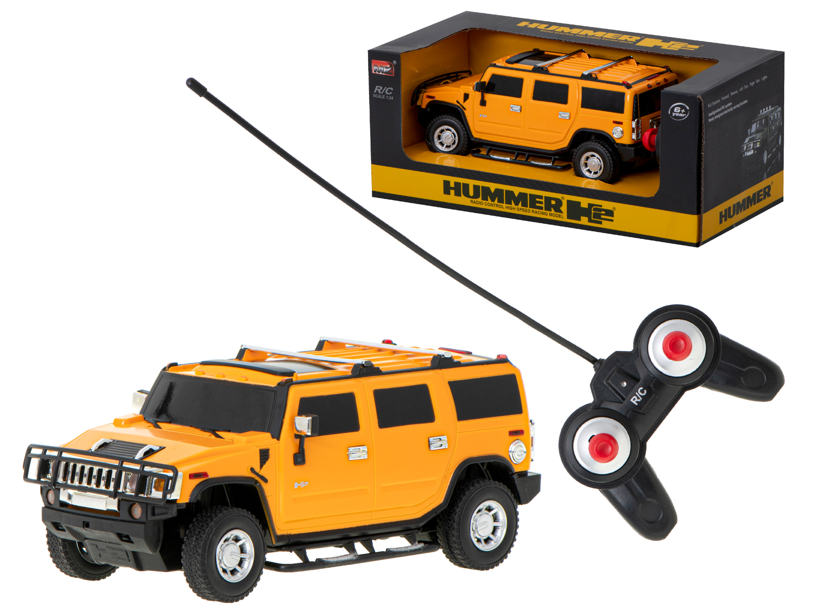 RC AUTO HUMMER H2 - LICENCIA 1:24 ŽLTÁ