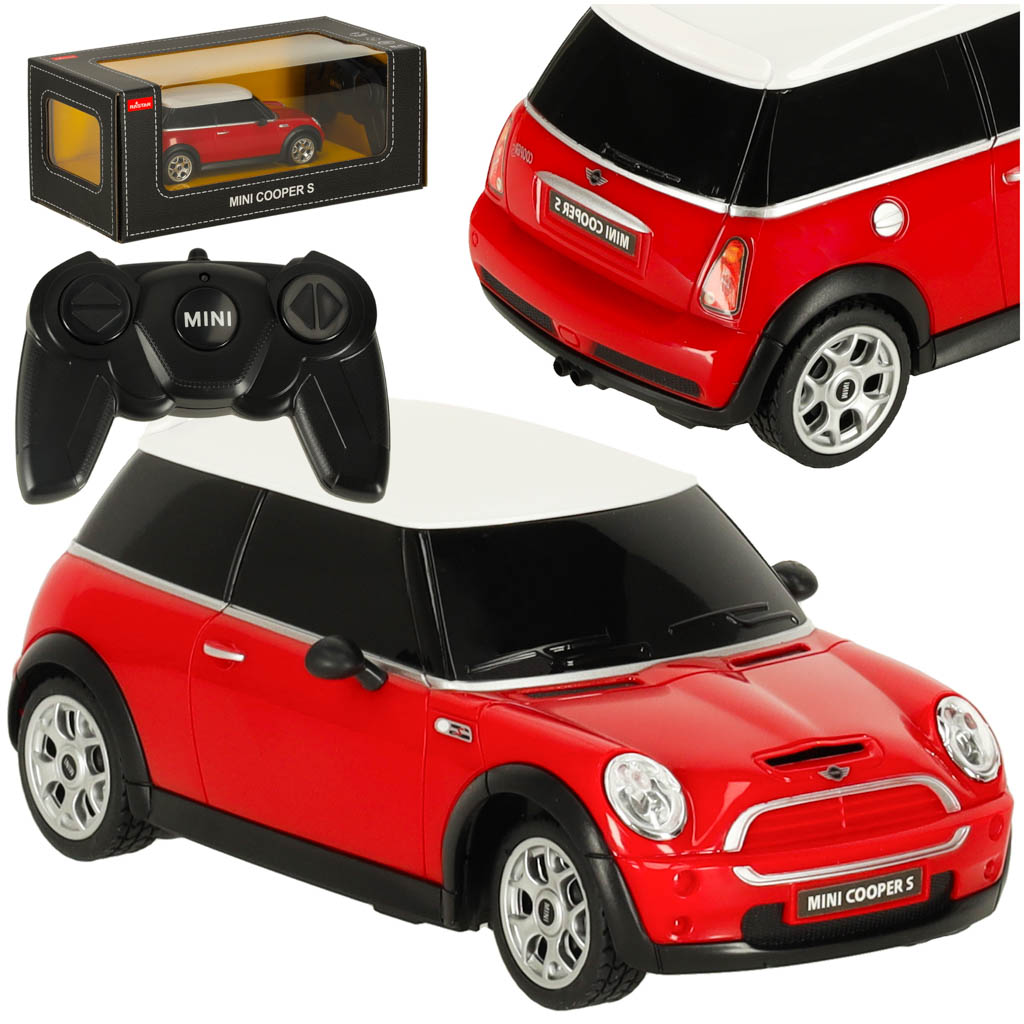 RC auto Rastar MINI Cooper S 1:27 červené – diaľkovo ovládaný model