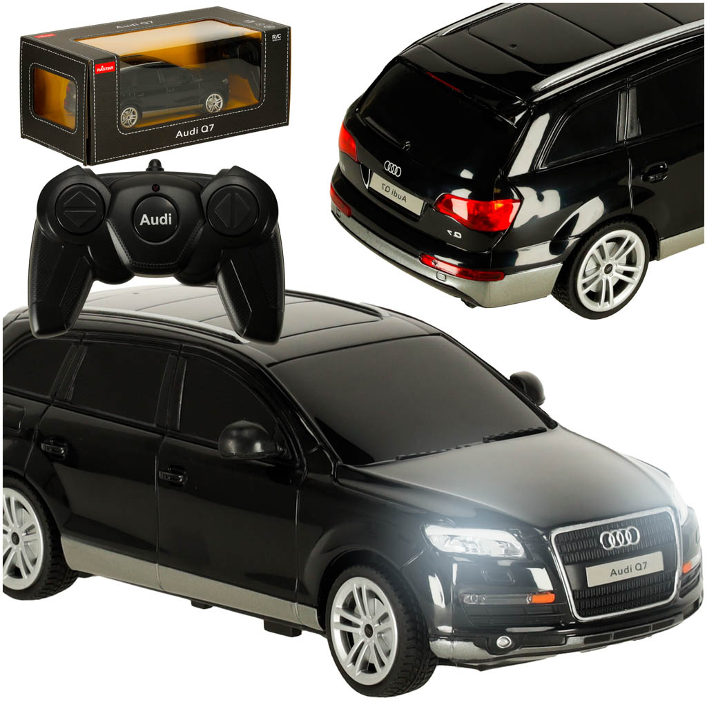 RC auto Rastar 27300 Audi Q7 čierne – diaľkovo ovládaný model SUV v mierke 1:24