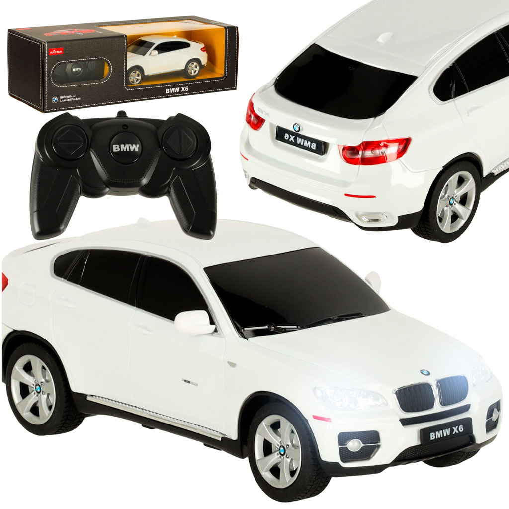 RC auto Rastar BMW X6 1:24 biele – realistický model na diaľkové ovládanie