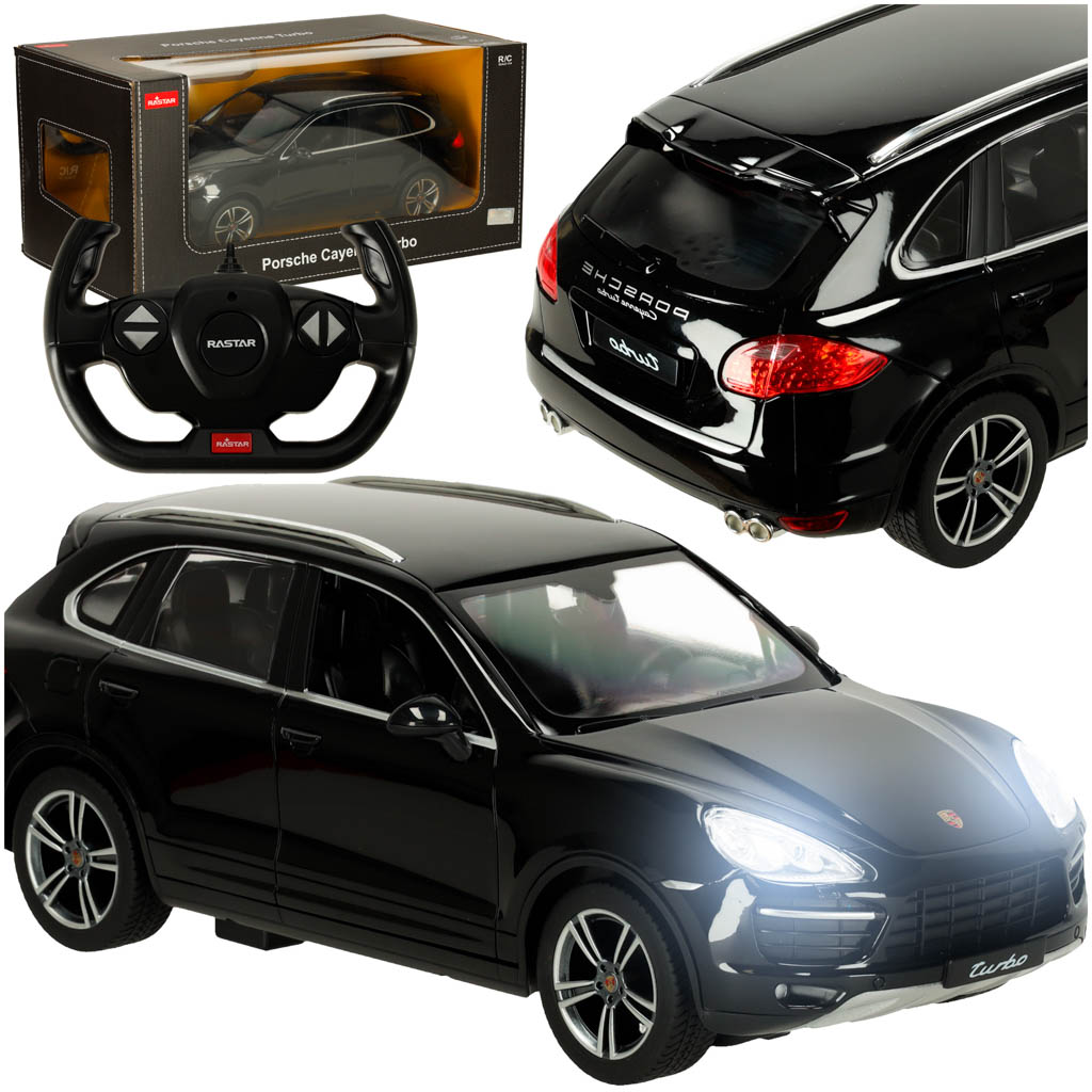 RC auto Rastar Porsche Cayenne Turbo 1:14 čierne