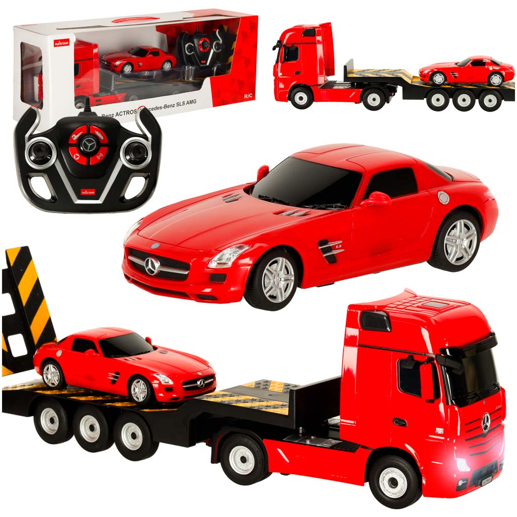 RC auto Rastar 74920 Mercedes-Benz Actros 1:26 červené