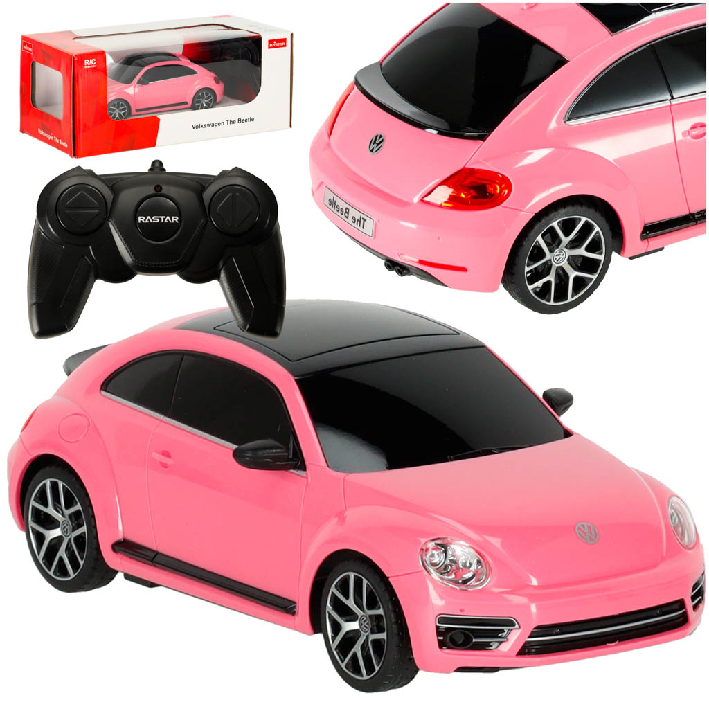 RC auto Rastar 76200 Volkswagen Beetle 1:24 – ružové 