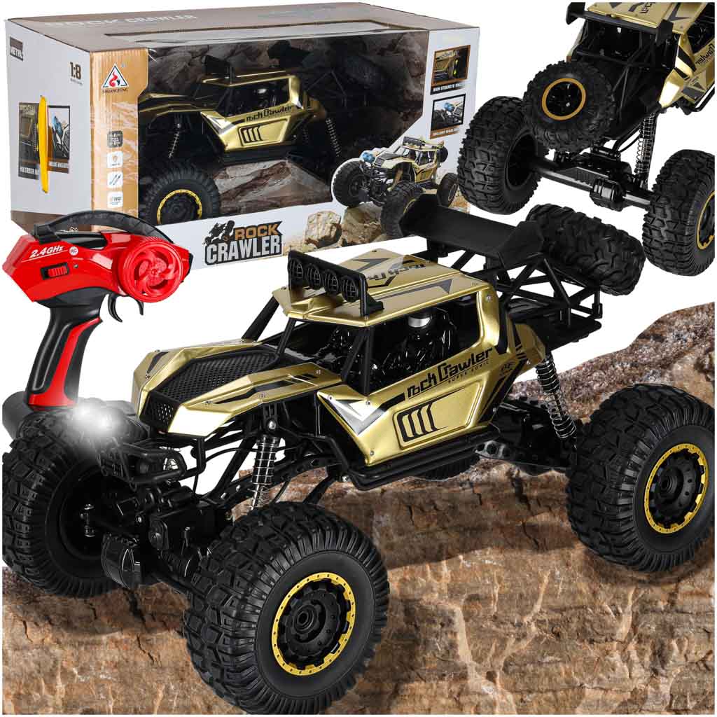 RC auto Rock Crawler 2.4GHz 1:8 51cm zlaté