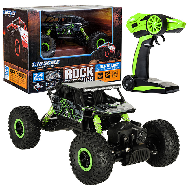 RC AUTO ROCK CRAWLER HB 2,4GHZ 1:18 ZELENÉ