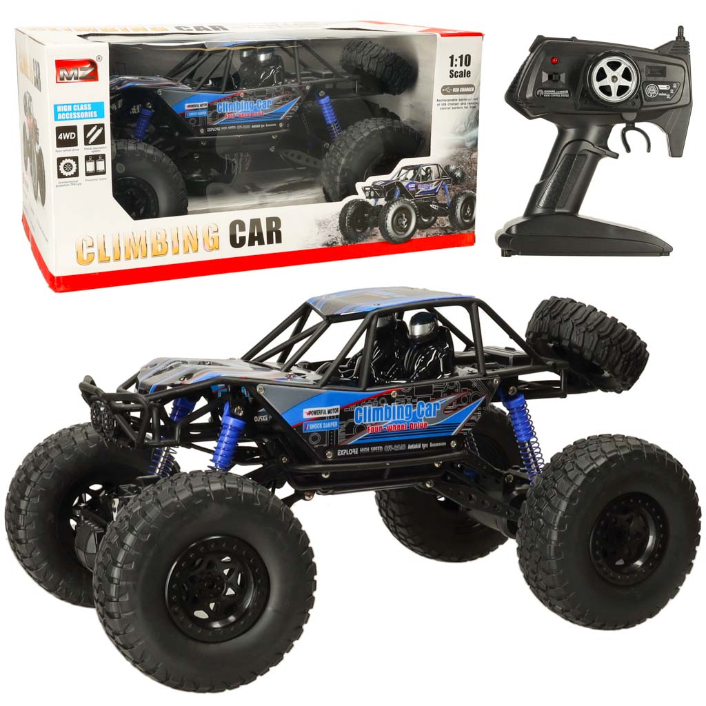 RC lezecké auto na diaľkové ovládanie 1:10 4x4 – 48 cm, modré