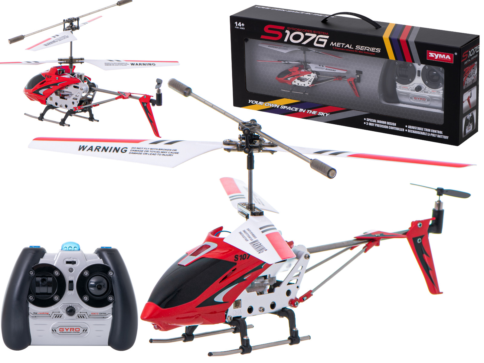 RC VRTUĽNÍK SYMA S107G ČERVENÝ