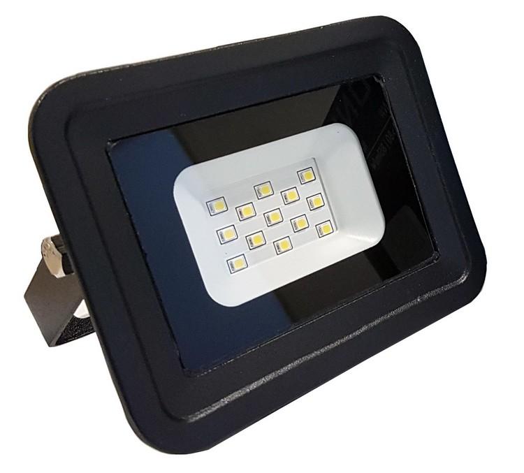 Reflektor LED 10W - Slim čierny rámik