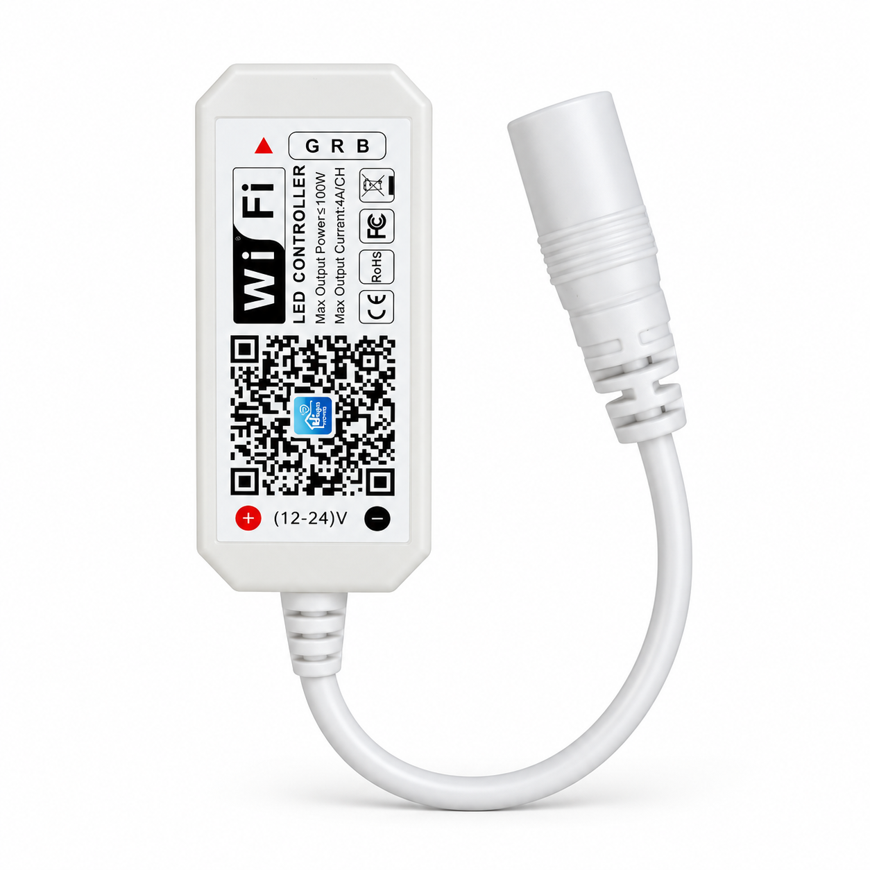 RGB WiFi ovládač LED pásikov 5–24V 8A 96W IP20 – ovládanie mobilom
