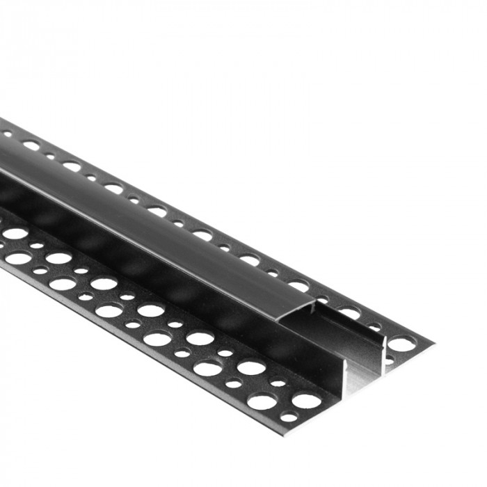SADA 2m SDK lišta povrchová 12 mm+ čierna krytka + 4x ukončenie