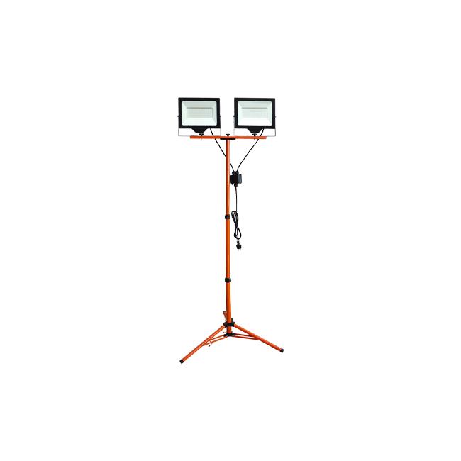 Sada LED SMD reflektorov Neves na statíve – 2x100W, IP65, 4500K, oranžový statív