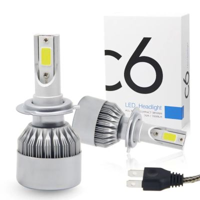 Sada LED žiaroviek H7 72W C6 COB