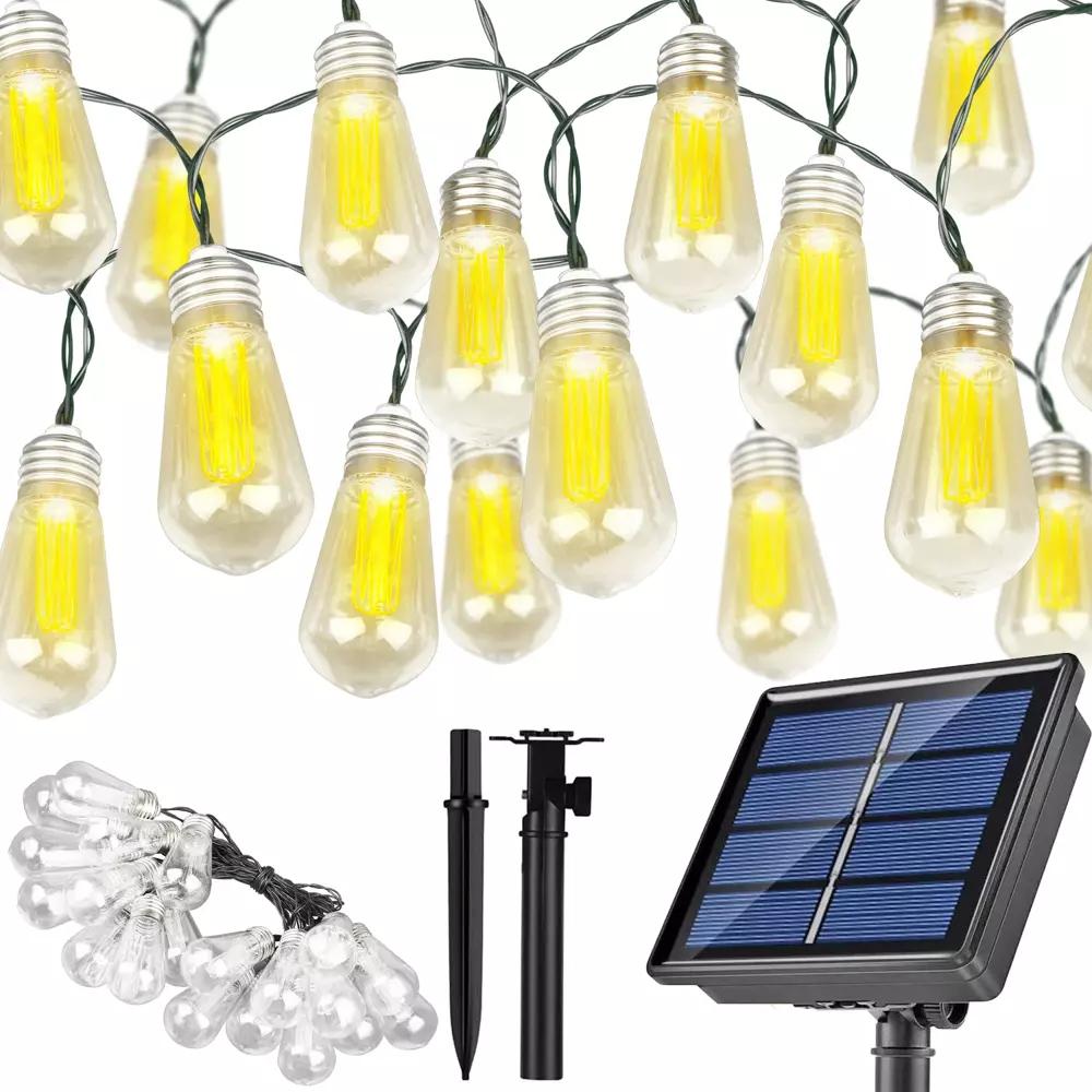  LED Solárna Girlanda SDC-S20LED-6M – 20 Teplobielych Žiaroviek na 6 m