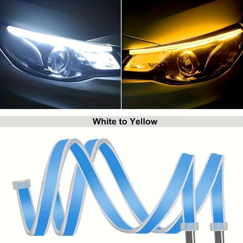 Sekvenčné Smerovky, LED DRL Denné Svetlá pre Autá 60 cm