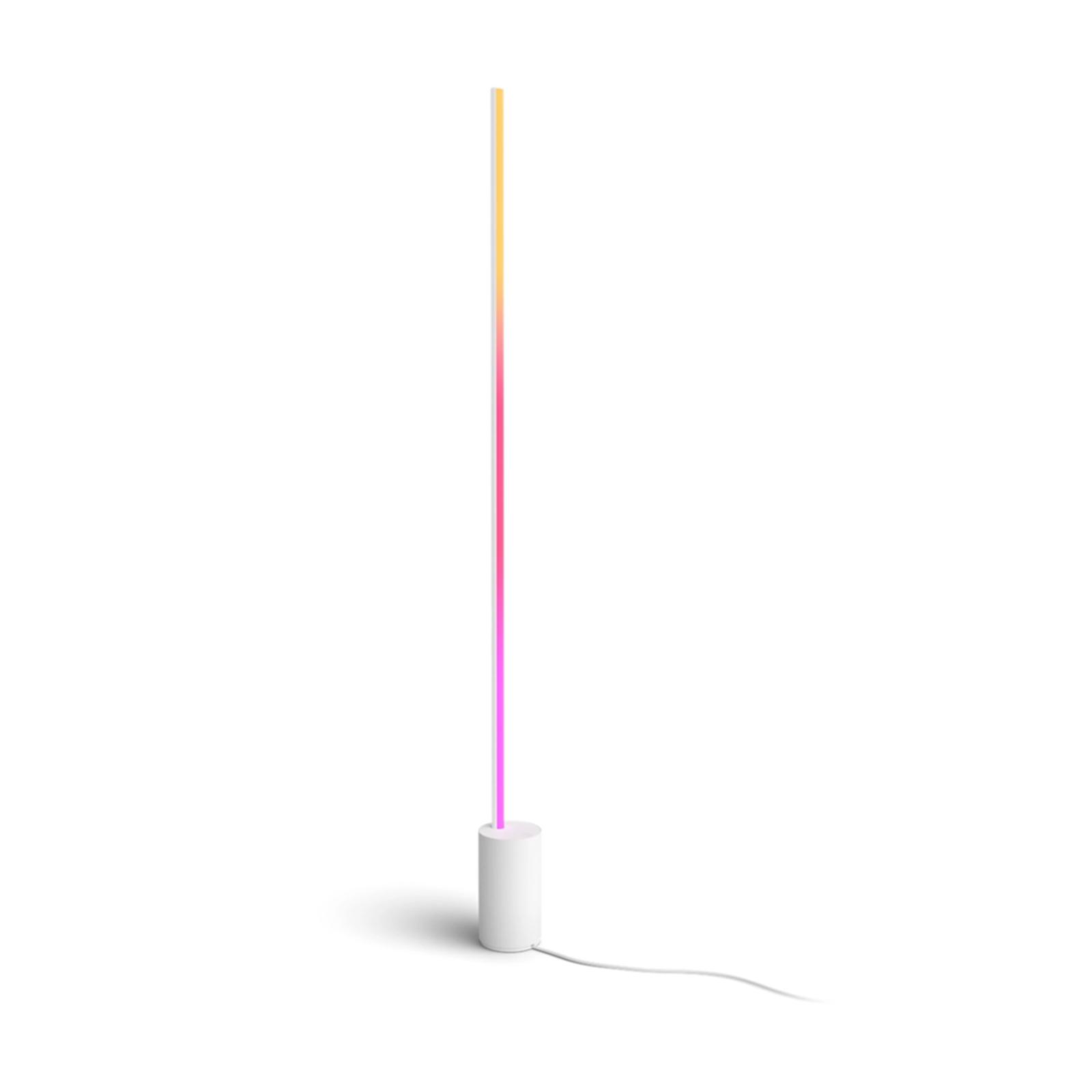 SIGNE GRADIENT LED stojaca lampa – biela (EU/UK) 29 W / CCT / RGB / Philips Hue (Bluetooth & Zigbee)