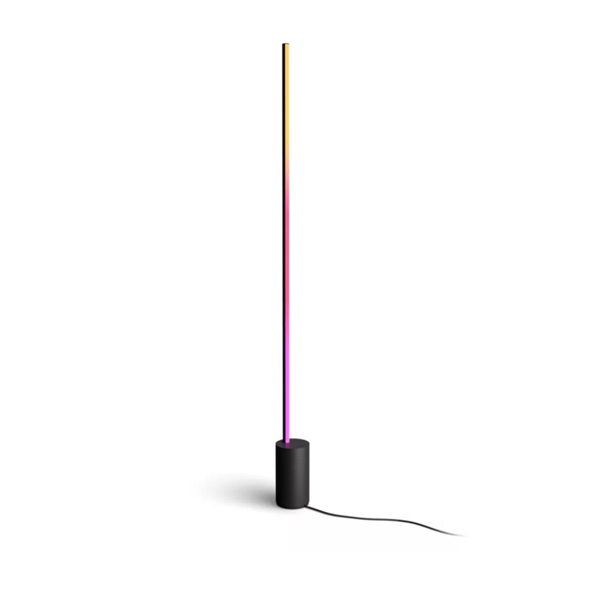 SIGNE Gradient LED stojaca lampa čierna EU/UK 29W CCT RGB PHILIPS HUE Bluetooth Zigbee