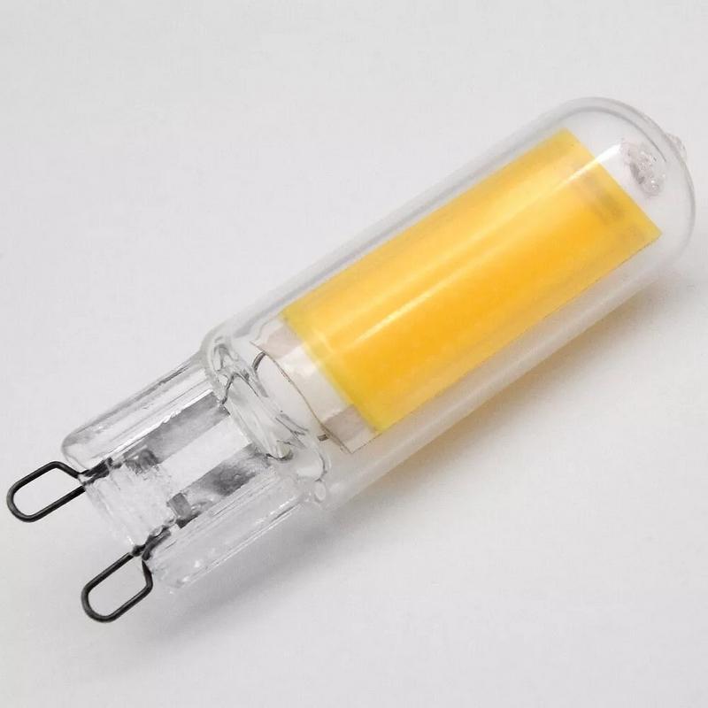 G9 SKLENENÁ LED 4.5W STUDENÁ BIELA 230V